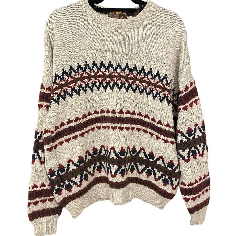 Vintage 90s Authentic Issue Winter Sweater Adult XL